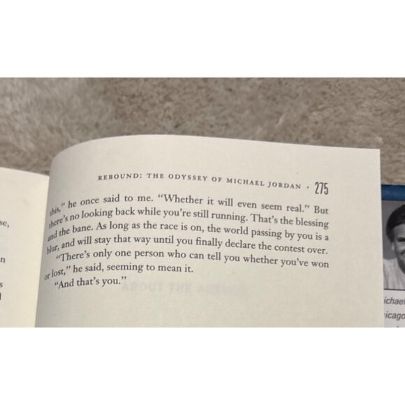 Rebound: The Odyssey Of Michael Jordan By Bob Greene Hardcover Book - Picture 13 of 13